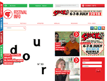 Tablet Screenshot of festivalinfo.nl