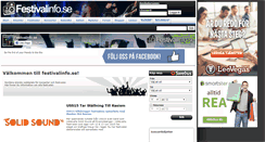Desktop Screenshot of festivalinfo.se