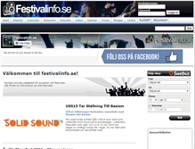 Tablet Screenshot of festivalinfo.se