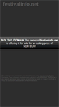 Mobile Screenshot of festivalinfo.net