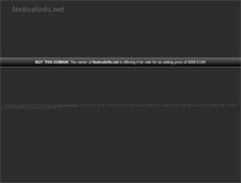 Tablet Screenshot of festivalinfo.net